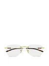 Gucci Eyewear Rectangle Frame Glasses In White