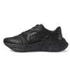 Gucci Interlocking G Chunky Leather Sneakers In Black