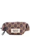 Gucci Ripstop Belt Bag Gg Nylon And Leather (authentic Pre-loved) In Multi