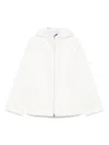 Gucci White Jacket With Logo Lettering Embroidery On The Front And Maxi Web Print On The Rear In Cot In White