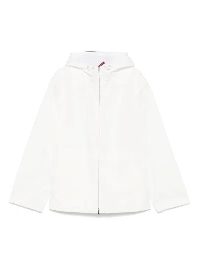 Gucci Ripstop Zip-up Jacket In White