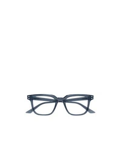 Gucci Rivet-detail Glasses In Blue