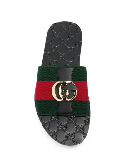 Gucci Riviera Slide Sandals In Green