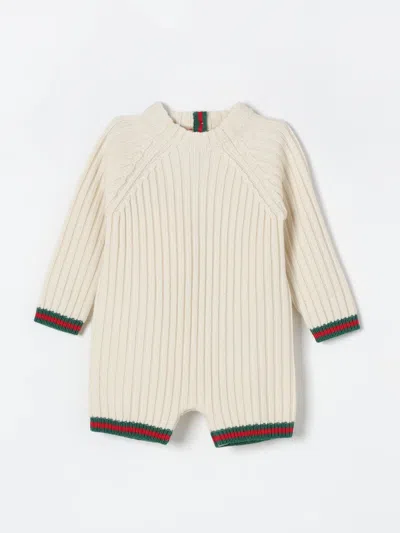 Gucci Romper  Kids Colour White In Weiss