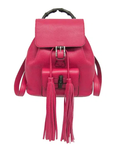 Gucci Rose Red Leather