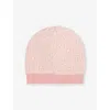 Gucci Monogram-print Ribbed Cotton Beanie 2-8 Years In Roseate/ivory