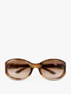 Gucci Round-frame Logo Sunglasses