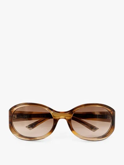 GUCCI ROSSO ANCORA ROUNDED SUNGLASSES