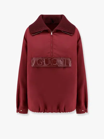 GUCCI ROSSO ANCORA TECHNICAL GABARDINE JACKET
