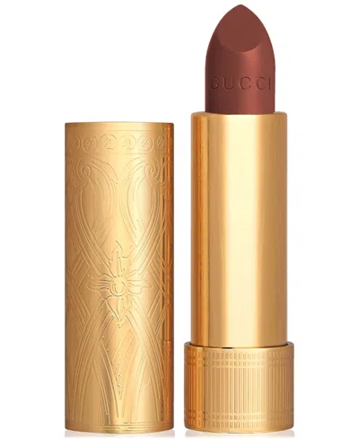 Gucci Rouge A Levres Long-lasting Satin Lipstick In Brown
