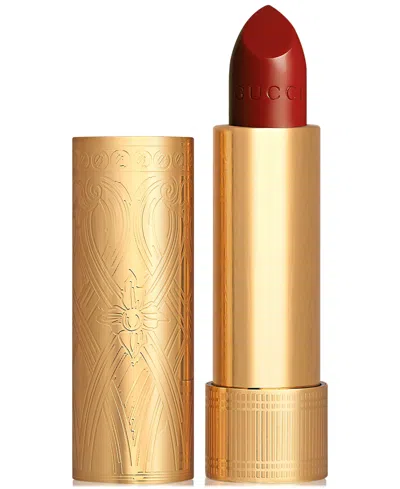 Gucci Rouge A Levres Long-lasting Satin Lipstick In 504 - Myra Crimson