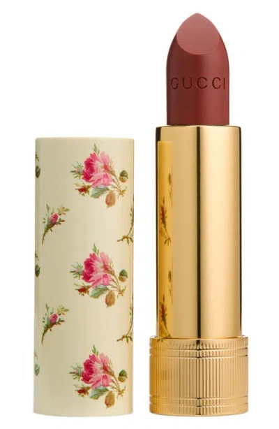 Gucci Rouge À Lèvres Voile Lipstick In Brown