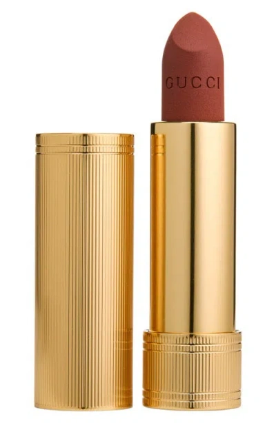 Gucci Rouge À Lèvres Voile Lipstick In Brown
