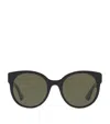 Gucci Round Cat Eye Sunglasses In Black