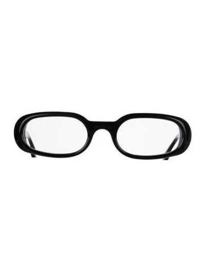 Pre-owned Gucci Round Eyeglasses In Black