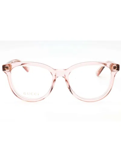 Gucci Round Eyeglasses For Women - Elegant Design In Pink