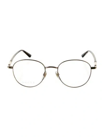 Pre-owned Gucci Round Eyeglasses In Multi