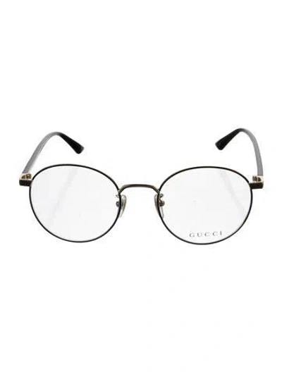 Pre-owned Gucci Round Eyeglasses In Multi