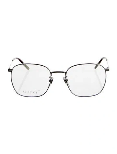 Pre-owned Gucci Round Eyeglasses W/ Tags In Silver