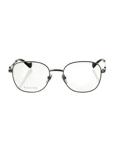Pre-owned Gucci Round Eyeglasses W/ Tags In Silver