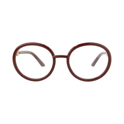 Pre-owned Gucci Round Frame Eyeglasses 'red' | Women's Size Onesize