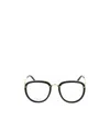Gucci Round Frame Flat Mirror In Black