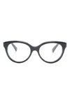 Gucci Round-frame Glasses In 黑色