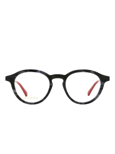 Gucci Round-frame Glasses In Black