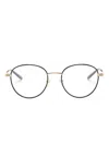 Gucci Round-frame Glasses In Black