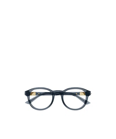 Gucci Round-frame Glasses In Blue