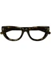 Gucci Cat-eye Frame Glasses In Brown