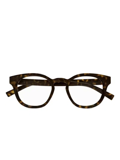Gucci Round-frame Glasses In Brown
