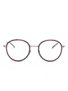 Gucci Round-frame Glasses In Brown