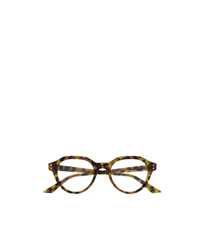 Gucci Round-frame Glasses In Brown