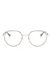 Gucci Round-frame Glasses In Brown