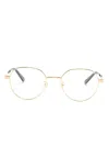Gucci Round-frame Glasses In Gold