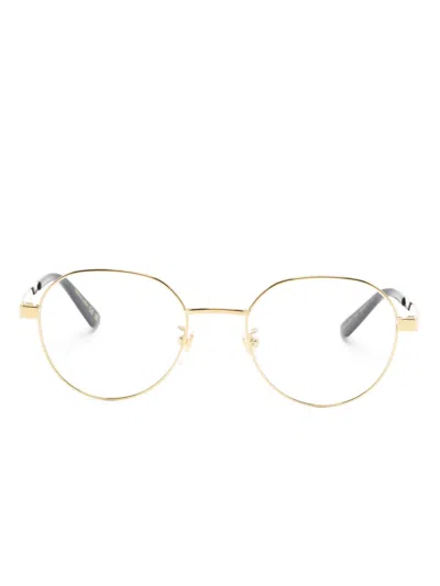 Gucci Round-frame Glasses In Gold