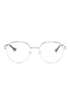 Gucci Round-frame Glasses In Gold