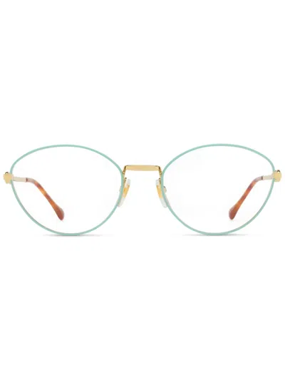 Gucci Round-frame Glasses In Gold