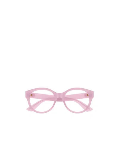 Gucci Round-frame Glasses In Pink