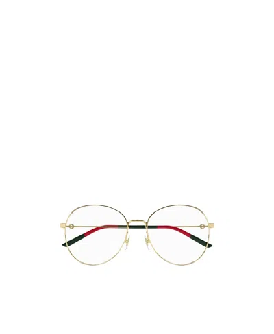 Gucci Round Frame Glasses In White