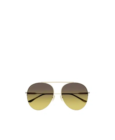 Gucci Round-frame Gradient Sunglasses In Green