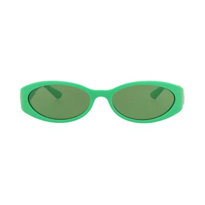Pre-owned Gucci Round Frame Injection Sunglasses 'green' | Women's Size Onesize
