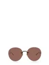 Gucci Frameless Round Sunglasses In Multicolour