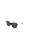 Gucci Round-frame Logo Sunglasses In Black