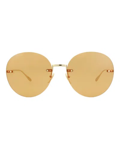 Gucci Round-frame Metal Sunglasses In Gold