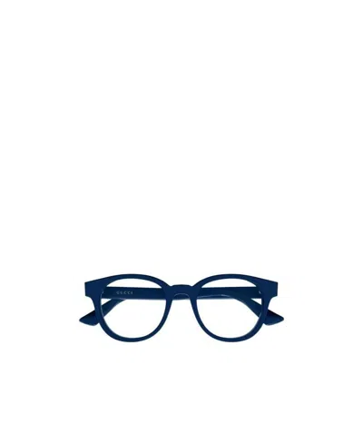 Gucci Round-frame Optical Glasses In Blue