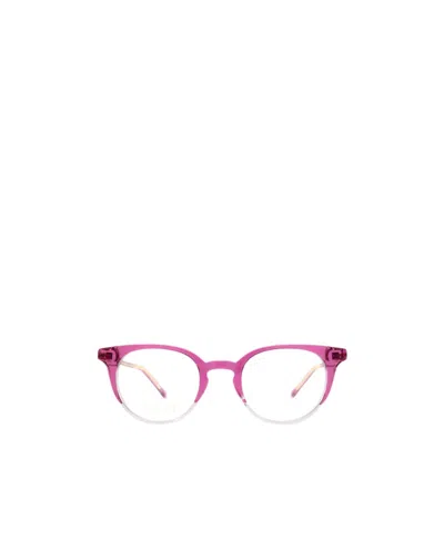 Gucci Round Frame Optical Glasses In Pink