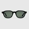 Gucci Round Frame Sunglasses In Black