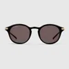 Gucci Eyewear Round Frame Sunglasses In Black